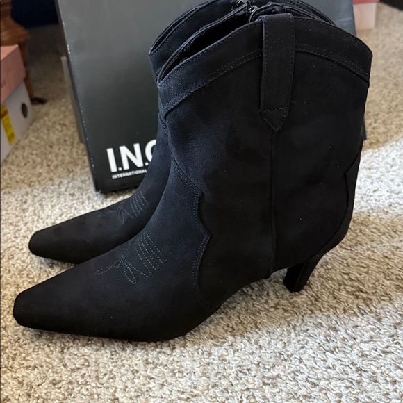 INC International Concepts Black Heeled Boots - Picture 6 of 6